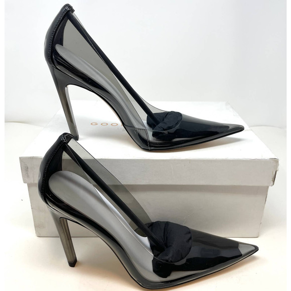 Good American Cinder-F*CKING-RELLA Pump In Light Smoke Size 8 New - Picture 8 of 17